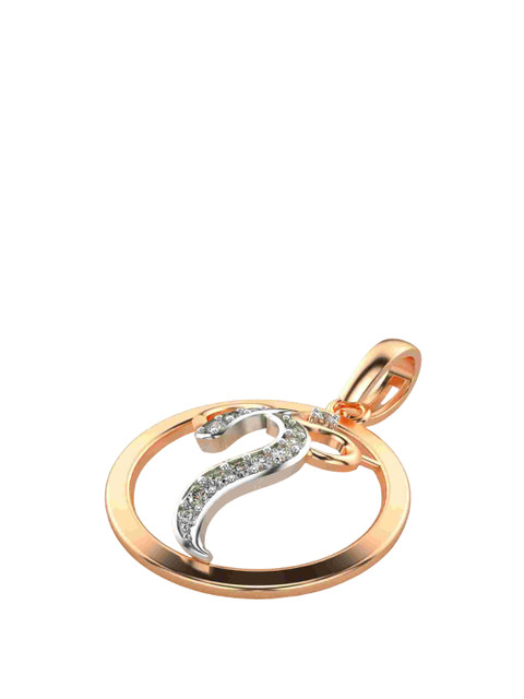 VALANOVA 14K Rose Gold Plated 0.33Ct Lab Grown Diamond Pendant - Image 3