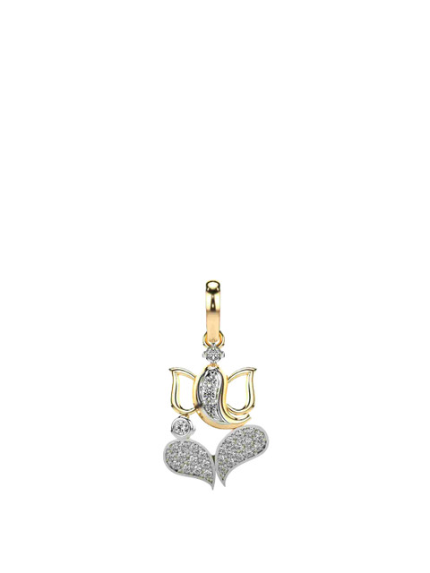 VALANOVA 18K Yellow Gold 0.22 Ct Lab Grown Diamond Pendant