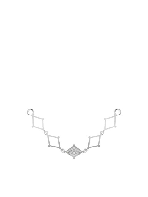 VALANOVA 14K White Gold Certified 0.38Ct Lab Grown Diamond Pendant