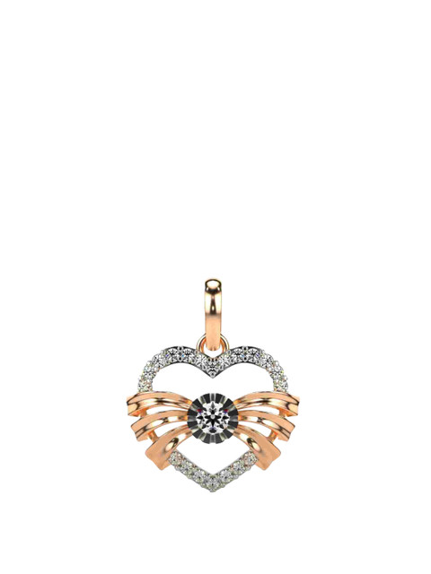 VALANOVA 18K Rose Gold Plated 0.31Ct Lab Grown Diamond Pendant