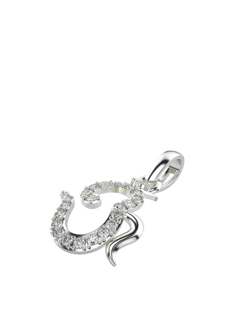 VALANOVA 18K White Gold Certified 0.21Ct Lab Grown Diamond Pendant - Image 3