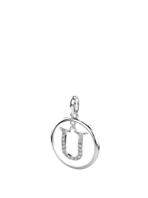 VALANOVA 14K White Gold Plated 0.22Ct Lab Grown Diamond Pendant - Image 2