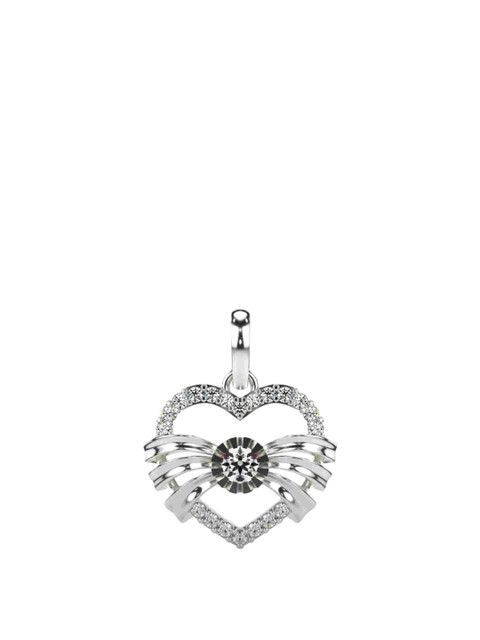 VALANOVA 18K White Gold 0.31 Ct Lab Grown Diamond Pendant