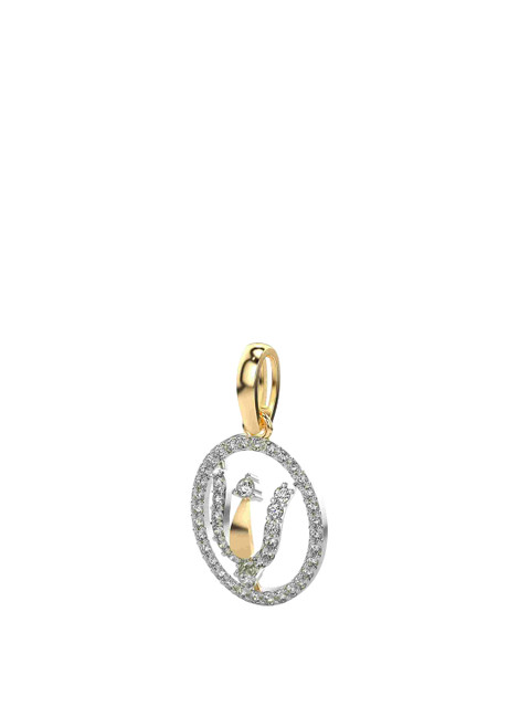 VALANOVA 18K Yellow Gold Certified 0.29Ct Lab Grown Diamond Pendant - Image 2