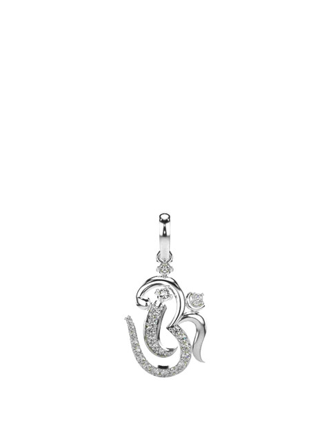 VALANOVA 14K White Gold Certified 0.21Ct Lab Grown Diamond Pendant