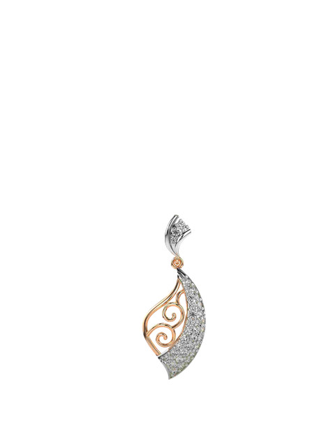 VALANOVA 14K Rose Gold 0.27 Ct Lab Grown Diamond Pendant