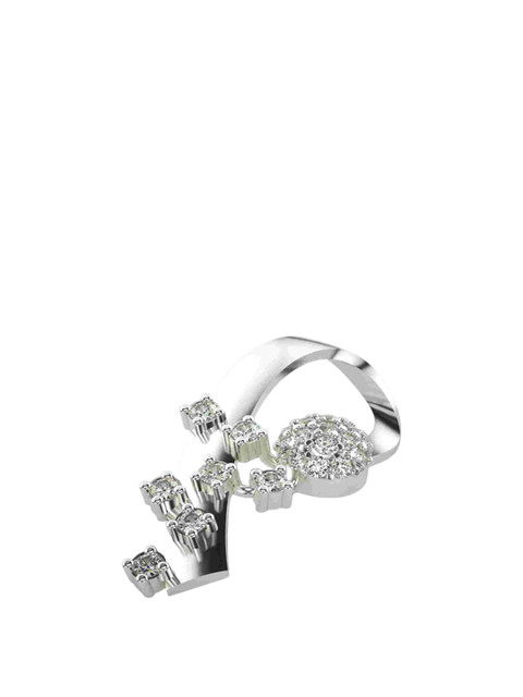 VALANOVA 14K White Gold 0.23 Ct Lab Grown Diamond Pendant - Image 3