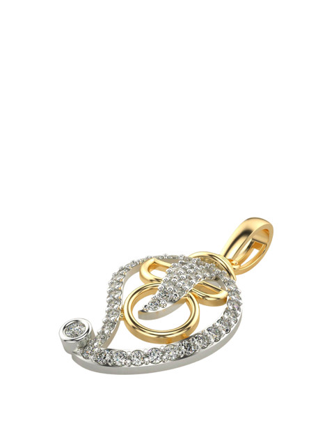 VALANOVA 18K Yellow Gold Plated 0.33Ct Lab Grown Diamond Pendant - Image 3