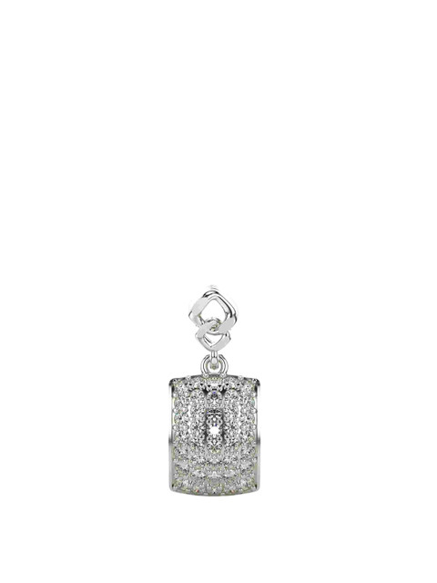 VALANOVA 14K White Gold Plated 0.35Ct Lab Grown Diamond Pendant