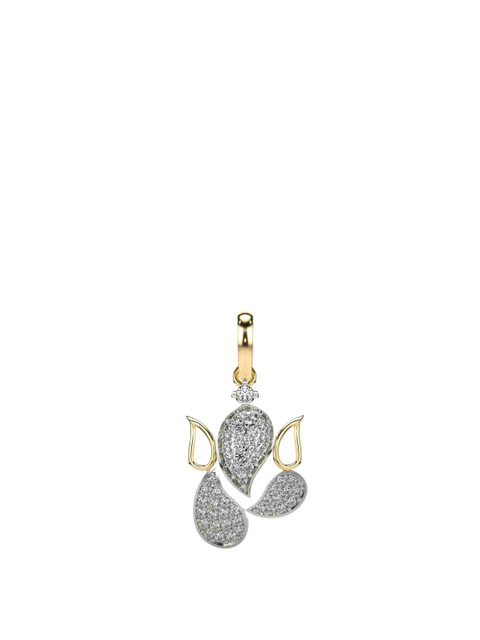 VALANOVA 14K Yellow Gold Plated 0.32Ct Lab Grown Diamond Pendant