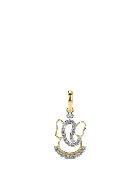 VALANOVA 18K Yellow Gold Plated 0.19Ct Lab Grown Diamond Pendant
