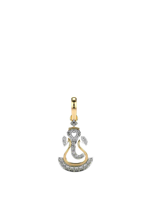 VALANOVA 18K Yellow Gold Plated 0.21Ct Lab Grown Diamond Pendant