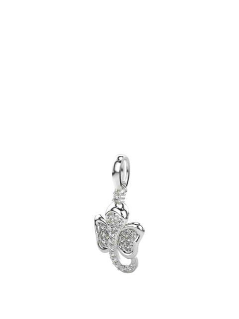 VALANOVA 14K White Gold Plated 0.24Ct Lab Grown Diamond Pendant - Image 2