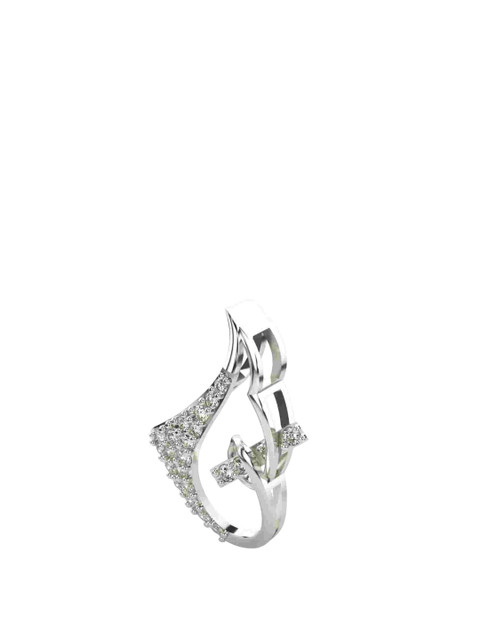 VALANOVA 14K White Gold 0.19 Ct Lab Grown Diamond Pendant - Image 2