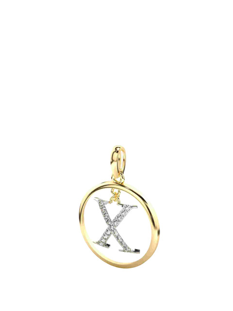 VALANOVA 14K Yellow Gold Certified 0.22Ct Lab Grown Diamond Pendant