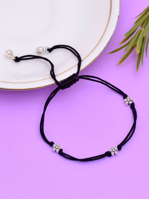 Abhooshan Silver-Plated Anklet