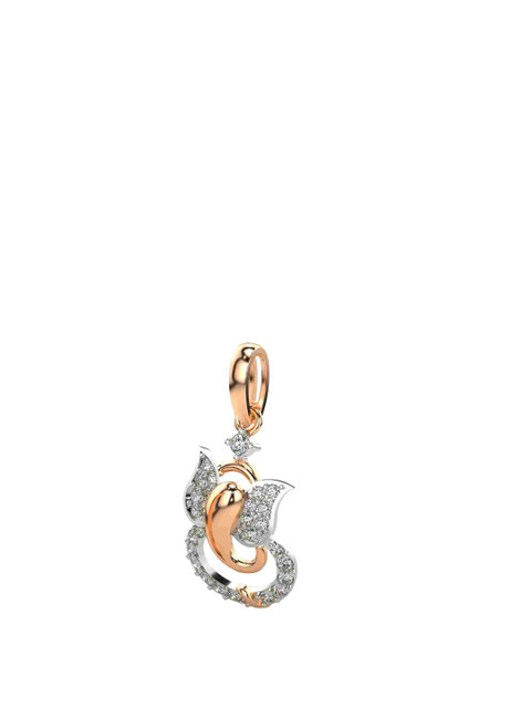 VALANOVA 18K Rose Gold Plated 0.23 Ct Lab Grown Diamond Pendant - Image 2