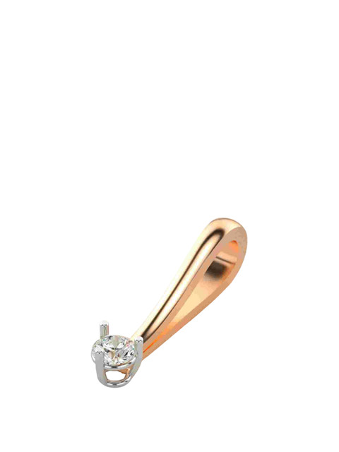 VALANOVA 14K Yellow Gold 0.11 Ct Lab Grown Diamond Pendant - Image 3