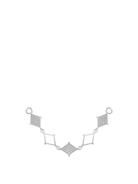 VALANOVA 18K White Gold Certified 0.38Ct Lab Grown Diamond Pendant