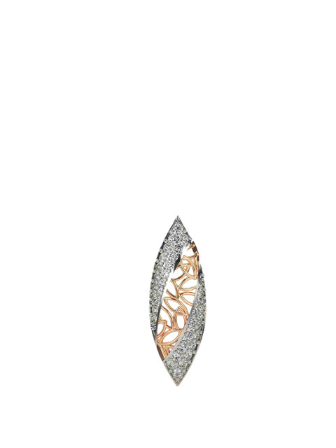 VALANOVA 14K Rose Gold Plated 0.33 Ct Lab Grown Diamond Pendant