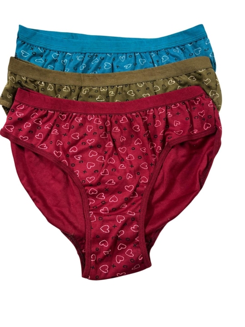 FiveFlag Set of 3 Conversational Printed Hipster Briefs