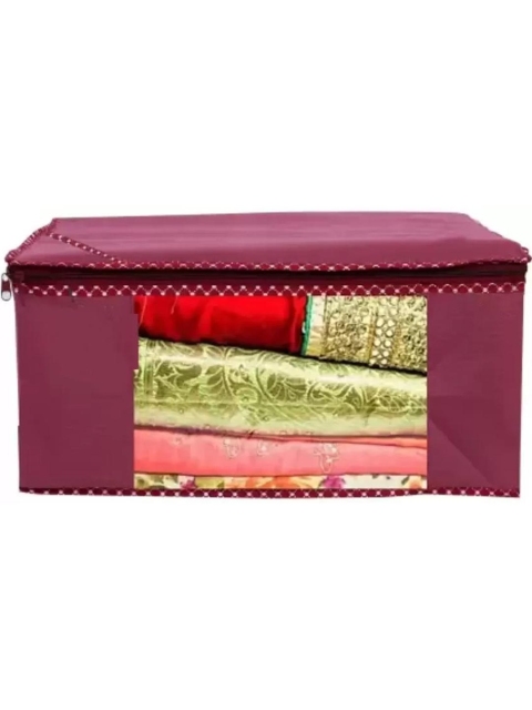 BB BACKBENCHERS White Set 10 Safety Bag for Sarees, Lahanga Cloth Organizer - Image 4