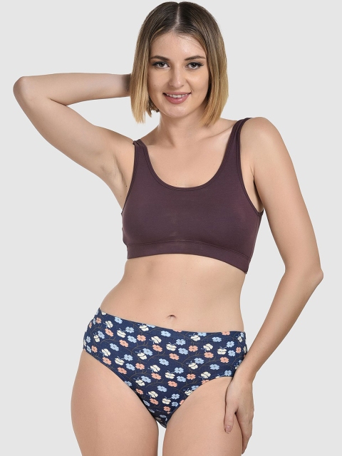 DressBerry Pack Of 3 Printed Mid-Rise Hipster Briefs MVP-1034-COMBO