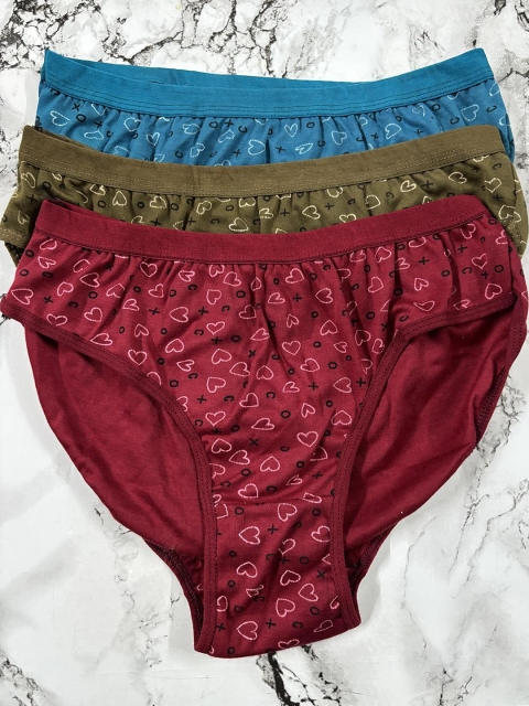 FiveFlag Mid-Rise Cotton Blend Briefs