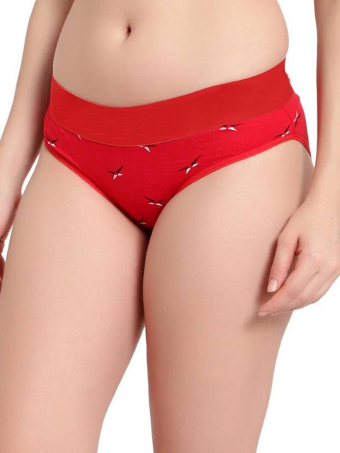 FiveFlag Set of 6 Mid-Rise Cotton Blend Hipster Multicolor Briefs - Image 2