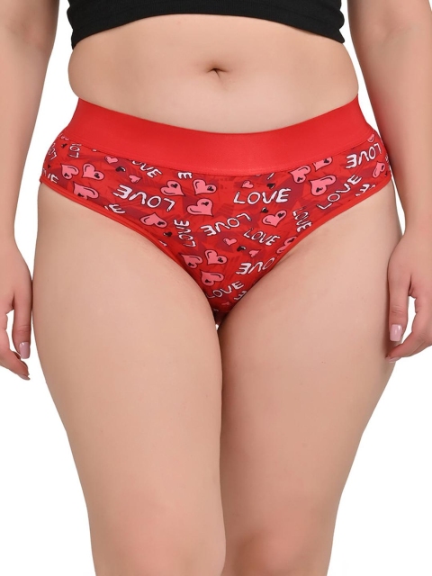 FiveFlag Set of 6 Mid-Rise Cotton Blend Hipster Multicolor Briefs - Image 2