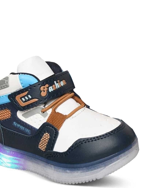Crazyly Kids Light-Up Velcro Colourblocked Sneakers - Image 3