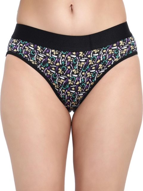FiveFlag Set of 6 Mid-Rise Cotton Blend Hipster Multicolor Briefs - Image 4