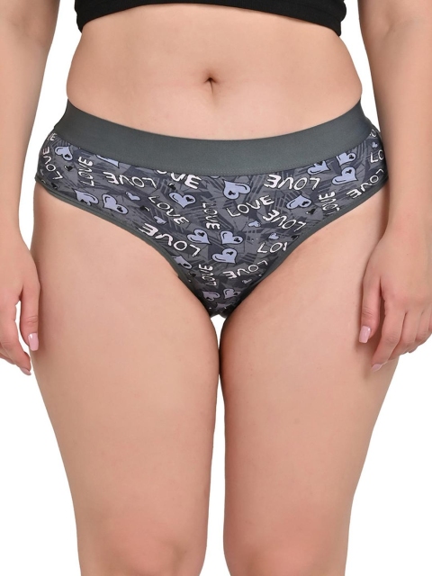 FiveFlag Set of 6 Mid-Rise Cotton Blend Hipster Multicolor Briefs - Image 4