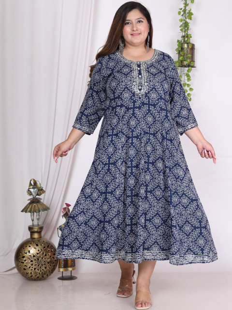 Swasti Blue Viscose Rayon Dresses