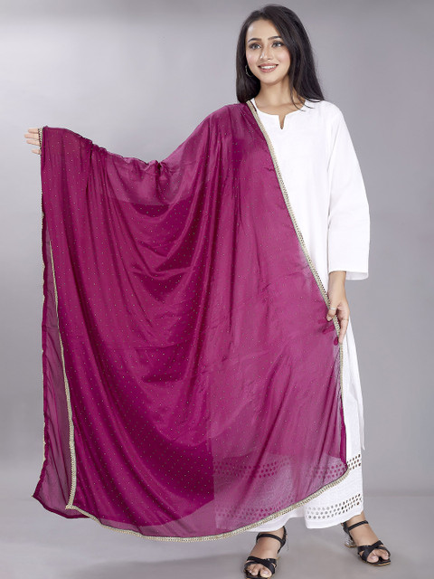 Rani Saahiba Embellished Beads And Stones Dupatta