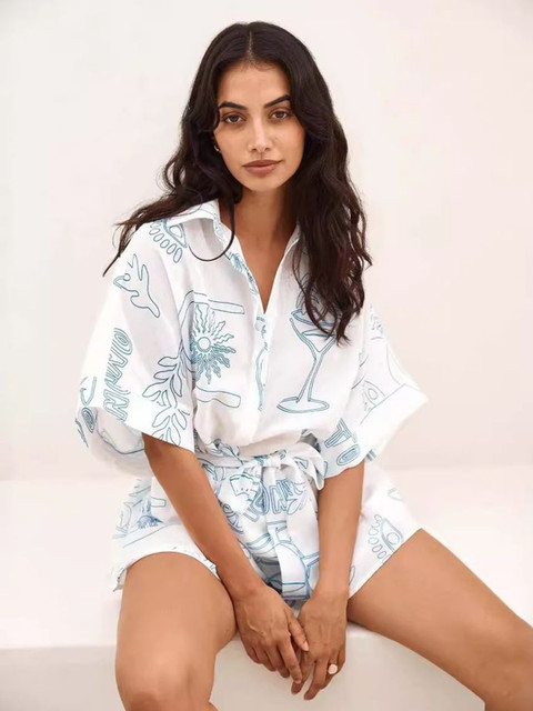 LULU & SKY Printed Jumpsuit