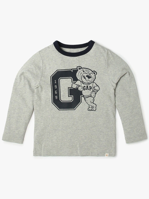 GAP Boys Graphic Printed Pure Organic Cotton Relaxed Fit Round-Neck T-Shirt