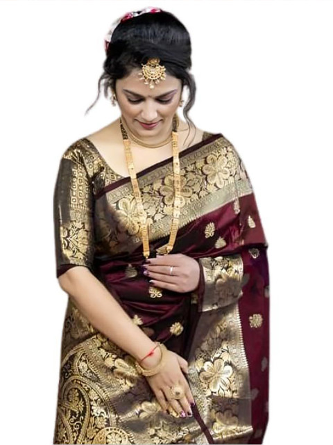 HERE&NOW Woven Design Zari Saree