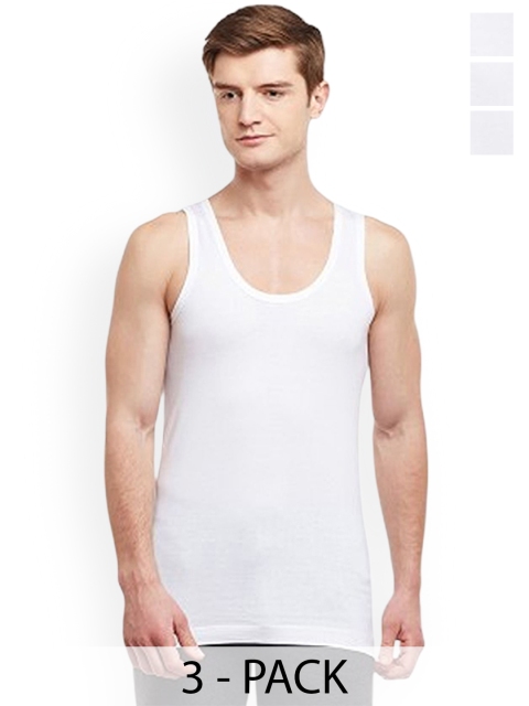 CAVENDERS Pack Of 3 Pure Cotton Scoop Neck Gym Vests C18=-=SWIFT----==3- ---85
