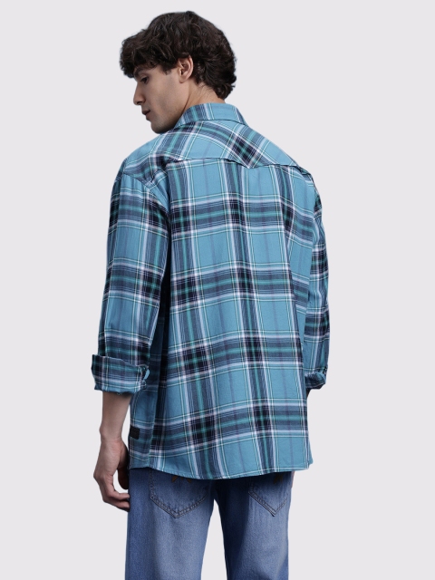 The Roadster Life Co. Relaxed Fit Checked Casual Pure Cotton Shirt - Image 5