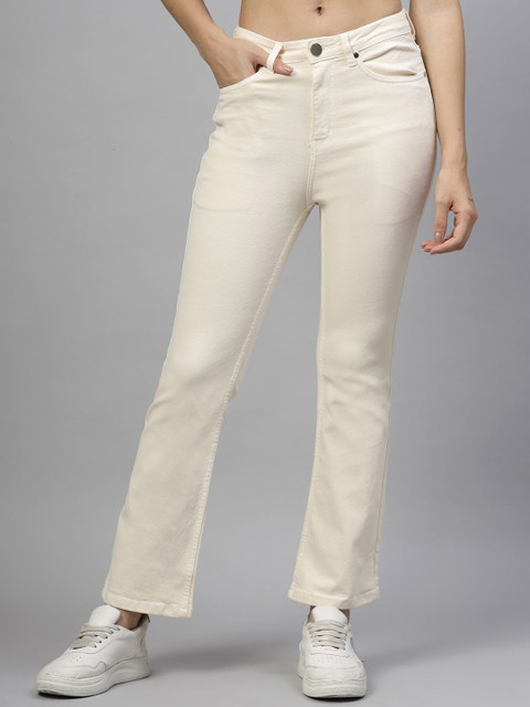 Style Quotient Women Solid Bootcut High-Rise Stretchable Jeans