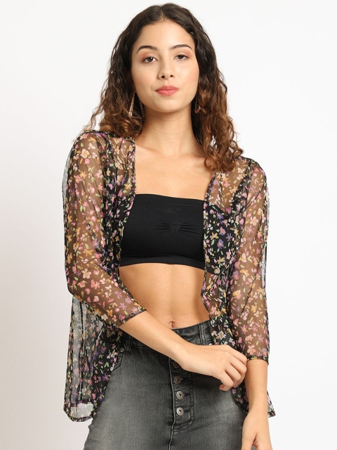 Moonaa Fashion Cotton Open Front Shrug