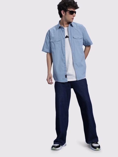 The Roadster Life Co. Pure Cotton Drop-Shoulder Sleeves Relaxed Fit Casual Shirt - Image 6