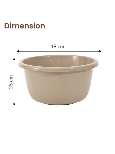 Aura Brown & Pink 3 Pcs 40 Liter Multipurpose Bath & Washing Clothe Tub - Image 4