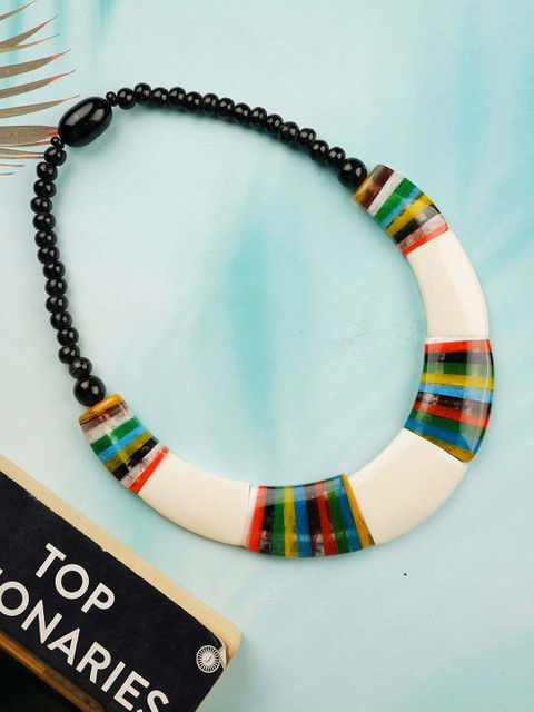 Bamboo Tree Jewels Artificial Beaded Necklace