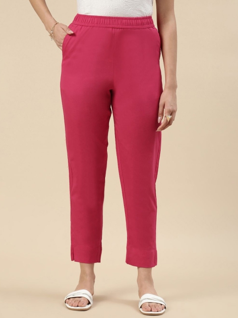 De Moza Women Relaxed Peg Trousers