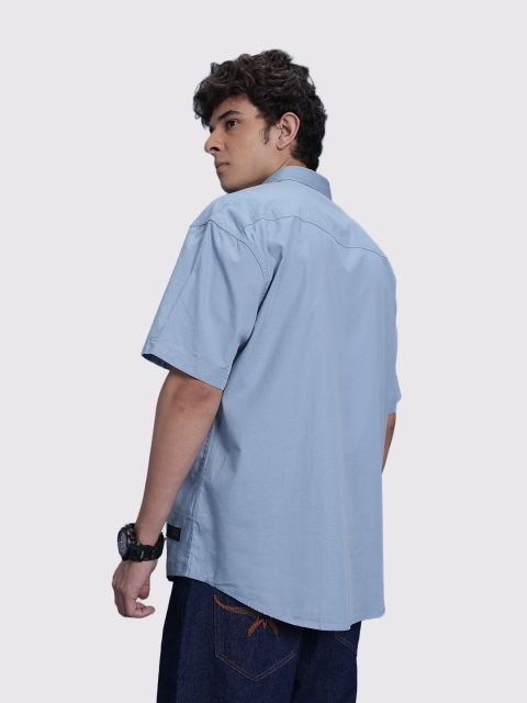 The Roadster Life Co. Pure Cotton Drop-Shoulder Sleeves Relaxed Fit Casual Shirt - Image 5