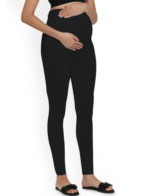 Lenam Stretchable Maternity Ankle-Length Leggings With Adjustable Waist - Image 2