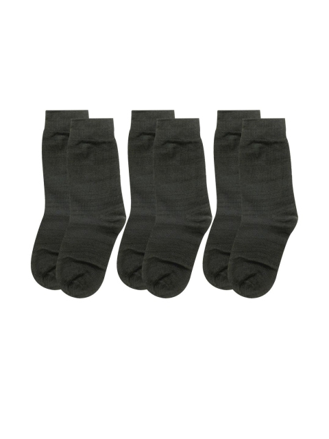 NESKA MODA Kids-Unisex Set Of 3 Above Ankle Cotton Socks