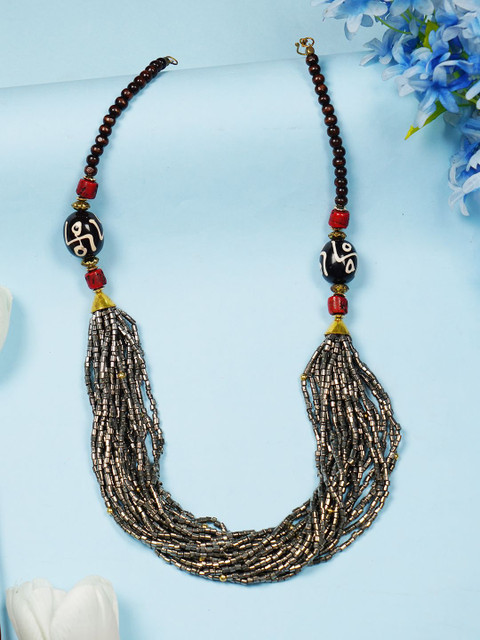 Bamboo Tree Jewels Artificial Beaded Necklace
